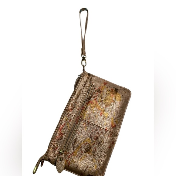 Anca Barbu original hand painted purse, clutch Crossbody. NWOTNever used. A FIND - Picture 3 of 11